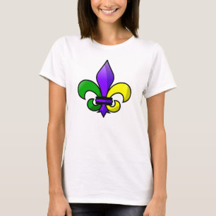 Fleur-de-lis Paars Green Gold T-shirt