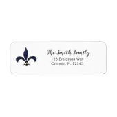 Fleur De Lis Painting Art Address Label (Voorkant)