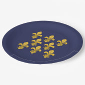 Fleur-de-lis Papieren Bordje (Gekanteld)