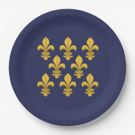 Fleur-de-lis Papieren Bordje