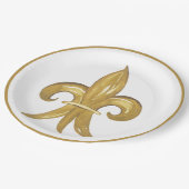 Fleur de lis papieren bordje (Gekanteld)