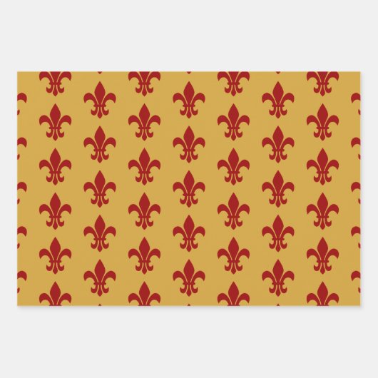 Fleur De Lis-papierpakbladen Inpakpapier Vel (Voorkant 3)