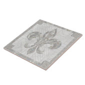 Fleur-de-lis - Parelmozaïekkunst Tegeltje (Zijkant)