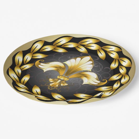 Fleur de Lis Party Goods Paper Bord (Gekanteld)