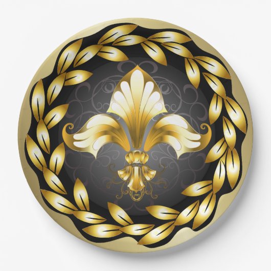 Fleur de Lis Party Goods Paper Bord (Voorkant)