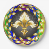 Fleur de Lis Party Goods Paper Bord (Voorkant)