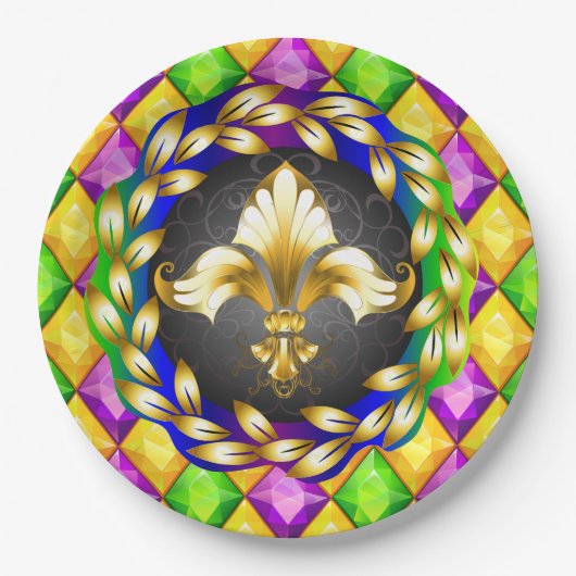 Fleur de Lis Party Goods Paper Bord (Voorkant)