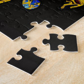 Fleur-de-lis past het aan legpuzzel (Zijkant)