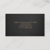 Fleur-de-lis Pastel Gold Visitekaartje (Achterkant)