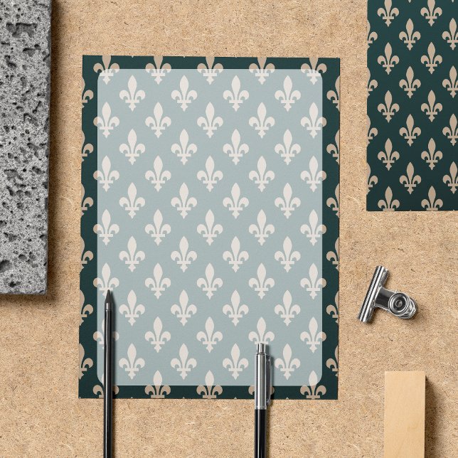 Fleur de Lis Patroon, Frans, Koninklijk, Crème, Gr (Creator heeft geüpload)