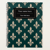 Fleur de Lis Patroon, Frans, Koninklijk, Crème, Gr Planner (Voorkant)