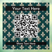 Fleur de Lis Patroon, Frans, Koninklijk, Crème, Gr Raamsticker (Vel 3)