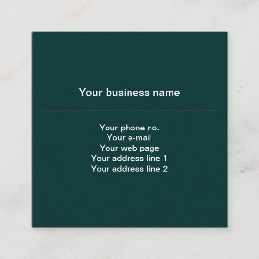 Fleur de Lis Patroon, Frans, Koninklijk, Crème, Gr Vierkante Visitekaartje (Voorkant)