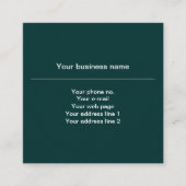 Fleur de Lis Patroon, Frans, Koninklijk, Crème, Gr Vierkante Visitekaartje (Voorkant)