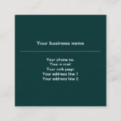 Fleur de Lis Patroon, Frans, Koninklijk, Crème, Gr Vierkante Visitekaartje (Voorkant)