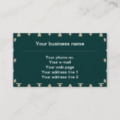 Fleur de Lis Patroon, Frans, Koninklijk, Crème, Gr Visitekaartje (Voorkant)