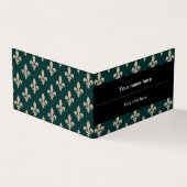 Fleur de Lis Patroon, Frans, Koninklijk, Crème, Gr Visitekaartje (Buitenkant)