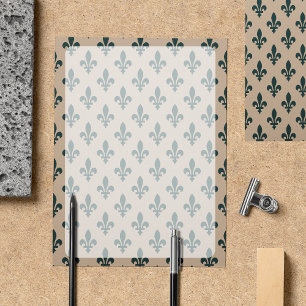 Fleur de Lis Patroon, Frans, Koninklijk, Groen