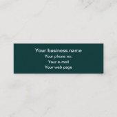 Fleur de Lis Patroon, Frans, Koninklijk, Groen Mini Visitekaartje (Voorkant)