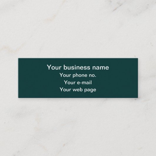 Fleur de Lis Patroon, Frans, Koninklijk, Groen Mini Visitekaartje (Voorkant)