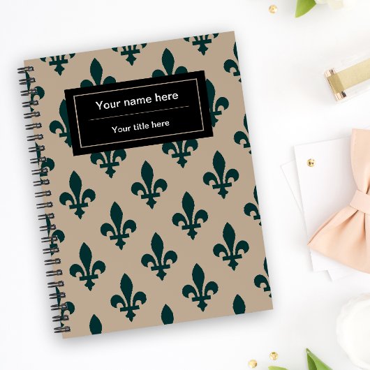 Fleur de Lis Patroon, Frans, Koninklijk, Groen Planner