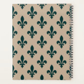 Fleur de Lis Patroon, Frans, Koninklijk, Groen Planner (Achterkant)