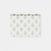 Fleur de Lis Patroon, Frans, Koninklijk, Groen Post-it® Notes (Voorkant)