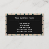 Fleur de Lis Patroon, Frans, Koninklijk, Groen Visitekaartje (Voorkant)