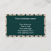 Fleur de Lis Patroon, Frans, Koninklijk, Groen Visitekaartje (Voorkant)