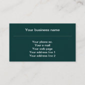 Fleur de Lis Patroon, Frans, Koninklijk, Groen Visitekaartje (Voorkant)