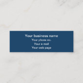 Fleur de Lis Patroon, Frans, Koninklijk, Marine Bl Mini Visitekaartje (Voorkant)