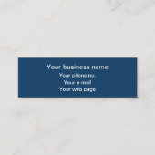 Fleur de Lis Patroon, Frans, Koninklijk, Marine Bl Mini Visitekaartje (Voorkant)