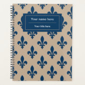 Fleur de Lis Patroon, Frans, Koninklijk, Marine Bl Planner (Voorkant)