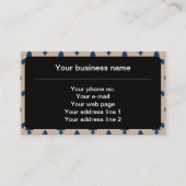 Fleur de Lis Patroon, Frans, Koninklijk, Marine Bl Visitekaartje (Voorkant)