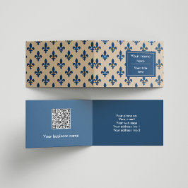 Fleur de Lis Patroon, Frans, Koninklijk, Marine Bl Visitekaartje