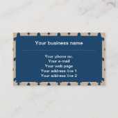 Fleur de Lis Patroon, Frans, Koninklijk, Marine Bl Visitekaartje (Voorkant)