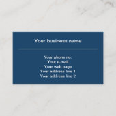 Fleur de Lis Patroon, Frans, Koninklijk, Marine Bl Visitekaartje (Voorkant)