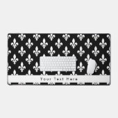 Fleur de Lis Patroon, Frans, Koninklijk, Wit Bureaumat (Keyboard & Muis)