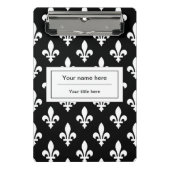 Fleur de Lis Patroon, Frans, Koninklijk, Wit Mini Klembord (Voorkant)