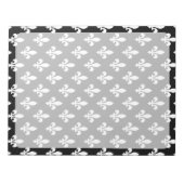 Fleur de Lis Patroon, Frans, Koninklijk, Wit Notitieblok (Voorkant)