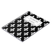 Fleur de Lis Patroon, Frans, Koninklijk, Wit Notitieboek (Linkerzijde)