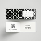 Fleur de Lis Patroon, Frans, Koninklijk, Wit Visitekaartje