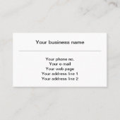 Fleur de Lis Patroon, Frans, Koninklijk, Wit Visitekaartje (Voorkant)