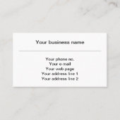 Fleur de Lis Patroon, Frans, Koninklijk, Wit Visitekaartje (Voorkant)