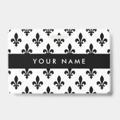 Fleur de Lis-patroon, Frans, Koninklijk, Zwart Badge (Achterkant)