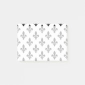 Fleur de Lis Patroon, Frans, Koninklijk, Zwart Post-it® Notes (Voorkant)