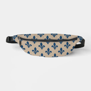 Fleur de Lis-patroon, Koninklijk Frans Blauw op Cr Heuptasje
