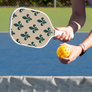Fleur de Lis-patroon, Koninklijk Frans Groen op Cr Pickleball Paddle
