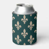 Fleur de Lis-patroon, Koninklijke Franse Crème op Blikjeskoeler (Blikje Voorkant)