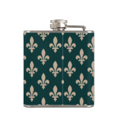Fleur de Lis Patroon, Koninklijke Franse Crème op Heupfles (Achterkant)